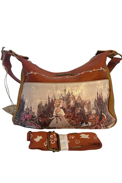 Sweet Candy Shoulder Bag with Doll Design and 2 Compartments for Women