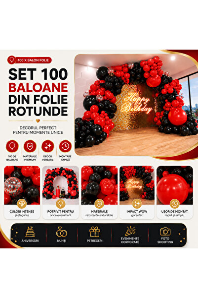 OEM SET 100 BALOANE DIN FOLIE ROTUNDE (RO-V09) (Trend-100XBALO-r2)