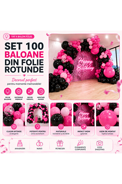OEM SET OF 100 ROUND FOIL BALLOONS (RO-V10) (Aquat-100XBALO)