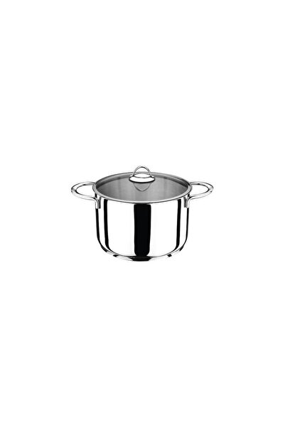 Altabi Stainless Steel Pot 20 cm with Glass Lid