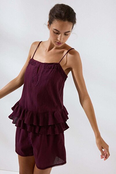 H&M Lace-trimmed cotton pyjamas