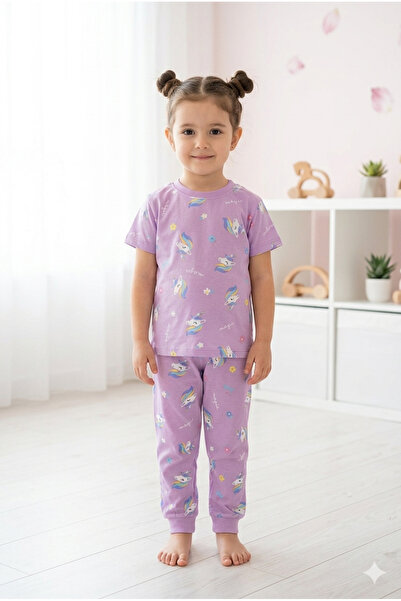 Baby Erkek Çocuk Kısa Kol 2'li Pijama Takımı %100 Pamuk Animal Desenli