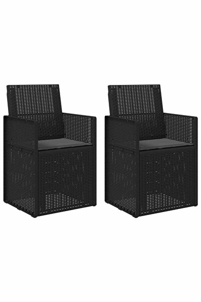 vidaxl Scaune de Dining pentru Grădină 2 pcs Antracit PP