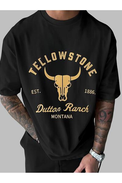 bolivia's Men's Yellowstone Dutton Ranch Montana Est, 1886 Vintage Western T ...