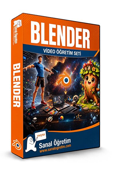 Sanal Öğretim Blender 4.5 Komple Eğitim Video Ders Eğitim Seti
