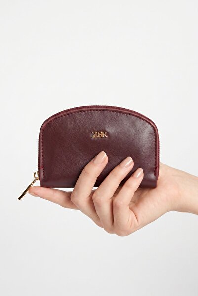 Rays Burgundy Zippered Mini Wallet 235