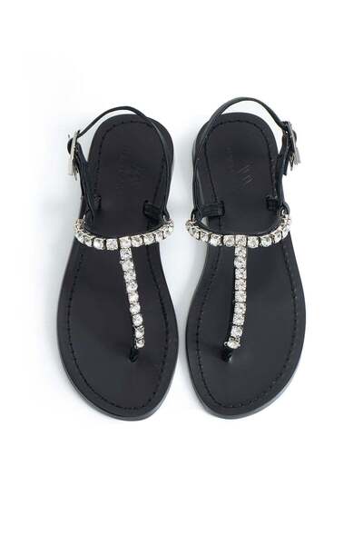 MaiaMarca Maia Tila Stone Sandals - Black