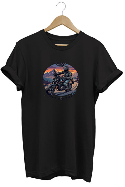 remonz Tricou pentru bărbați cu imprimeu motocicletă, design retro vintage, i...