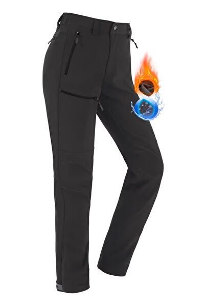 OEM Pantaloni de drumeție softshell impermeabili pentru femei, căptușiți term...
