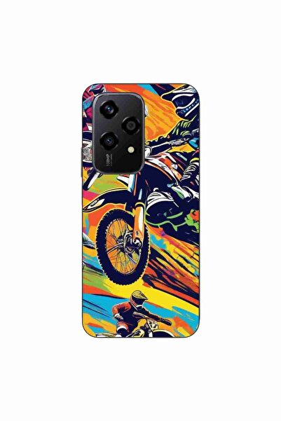 OEM Husa compatibila cu Honor 200 Lite Silicon Gel Tpu Model Motocross Pop Art