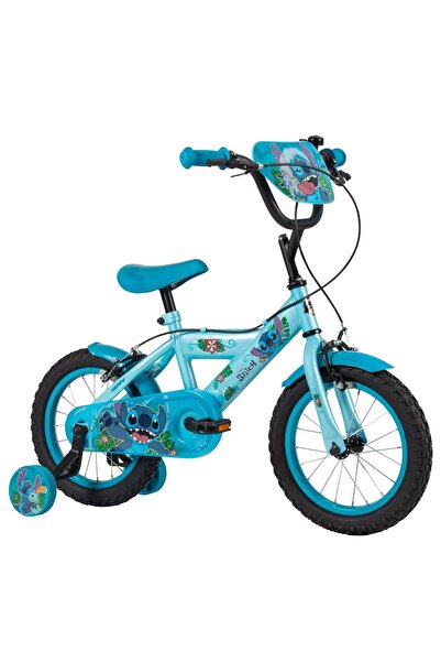 Disney Stitch Bicicleta cu roti ajutatoare, Huffy, Disney Stitch, 14 inch, Blue