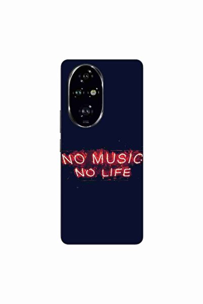 OEM Θήκη συμβατή με Honor 200 Pro Σιλικόνης Gel TPU Μοντέλο No Music No Life