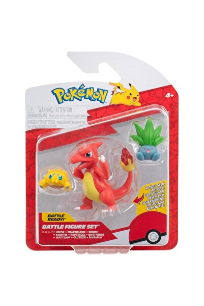 Pokemon Set 3 figurine de actiune, Pokemon, Joltik, Charmelon si Oddish