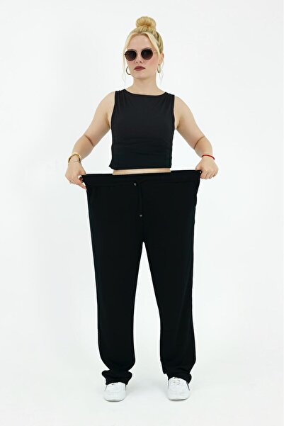 in disco Modal Women's Battal Wide Size Track Pants