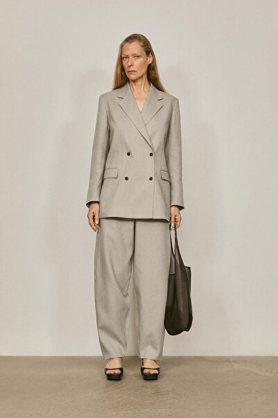Massimo Dutti Kruvaze %100 keten klasik blazer - LIMITED EDITION