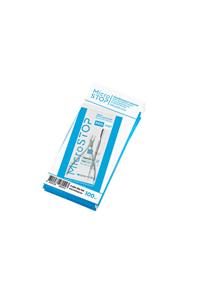 Microstop sterilization pupin bags paper+plastic with indicators 100x200mm pa...