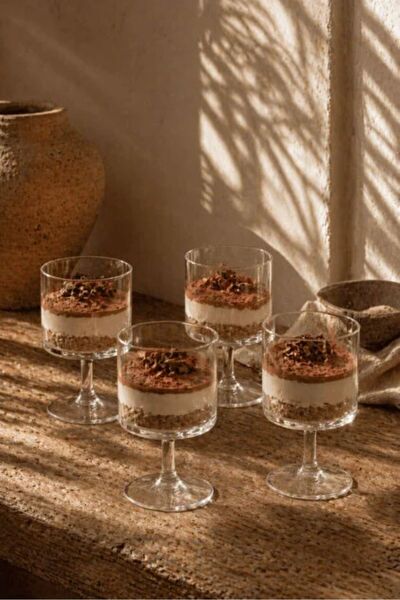 Hibana 4-Piece Acrylic Flat Footed Magnolia Sweet Magnolia Bowl 12cm Durable ...