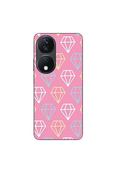 OEM Husa compatibila cu Honor X7b Silicon Gel Tpu Model Diamond Pattern Doodles