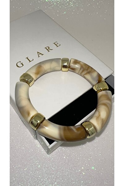 GLARE JEWELRY CO سوار أساسي من الفولاذ المقاوم للصدأ مع مشبك مرن