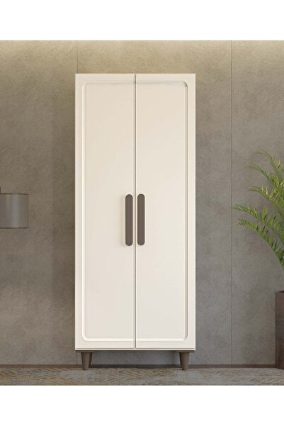 miracool Manolya 2 Kapaklı Gardırop / Çok Amaçlı Dolap / Komple MDF