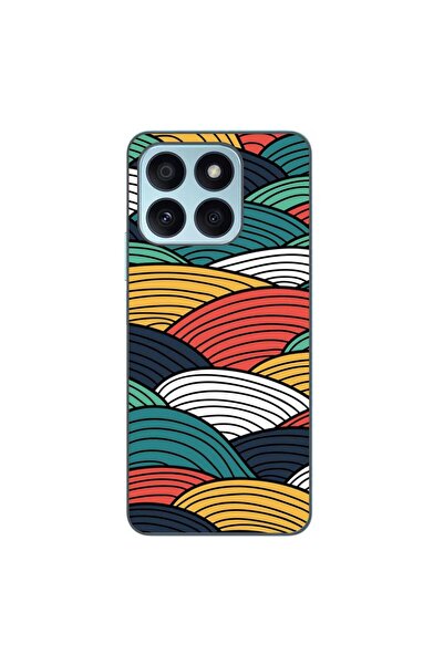 OEM Husa compatibila cu Honor X8b Silicon Gel Tpu Model Abstract Striped Peaks