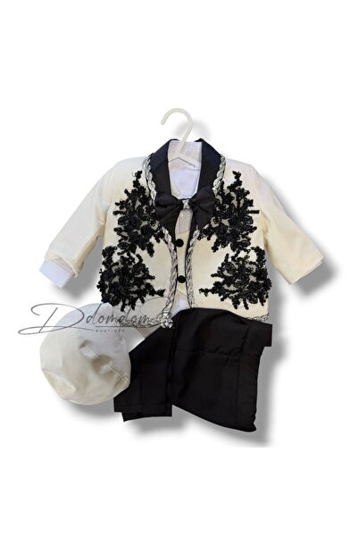 Domdom Boutique ТикТок Ивоар костюм с черна бродерия