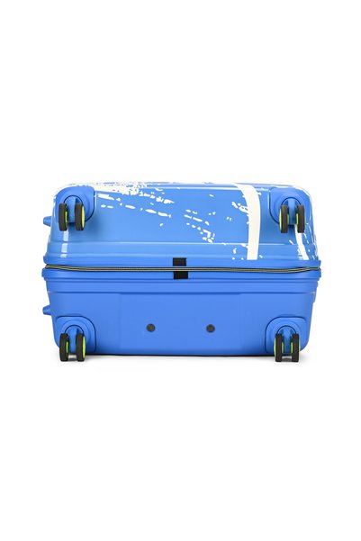 Skybags SPLASH Cabin 20 Inch Polypropylene(PP), 4 Spinner Double Wheel Trolley Bags for Travel, Hard Case Lightweight Bag with TSA Lock, Tough Suitcase for Travel (Small), Blue