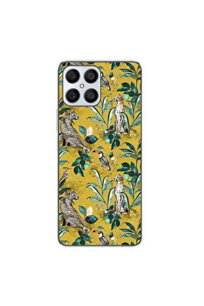 OEM Husa compatibila cu Honor X8 4G Silicon Gel Tpu Model Yellow Jungle Pattern