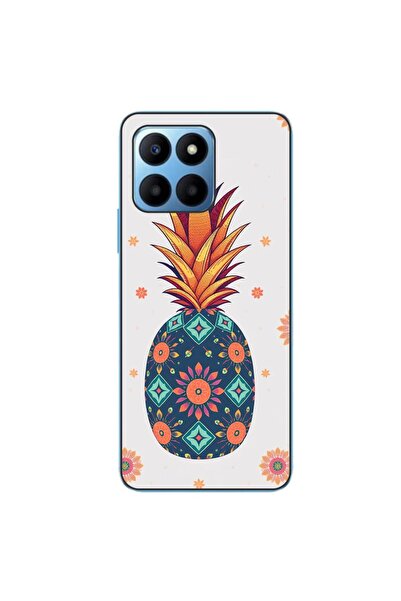 OEM Husa compatibila cu Honor X6 Silicon Gel Tpu Model Floral Pineapple