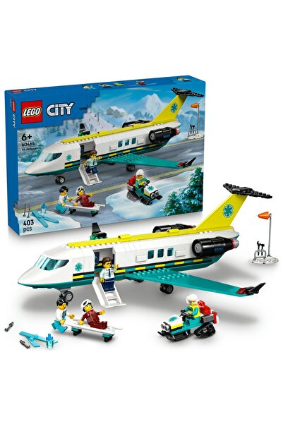 LEGO City 60465 Avion de salvare 403 piese – Aeronavă medicală de urgență