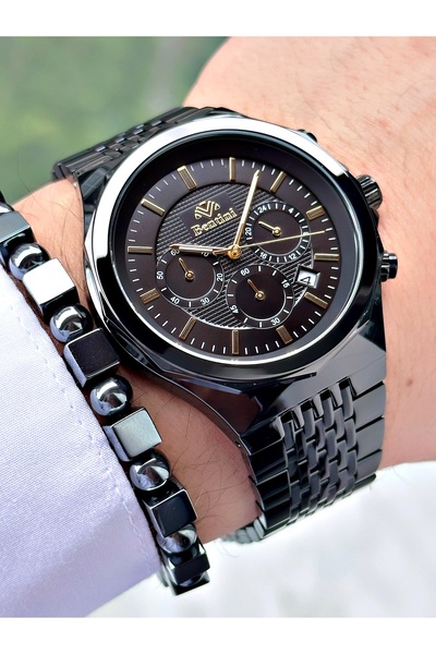 Bentini Men's Wristwatch – Functional, Steel Band, Waterproof, 2-Year Warrant...