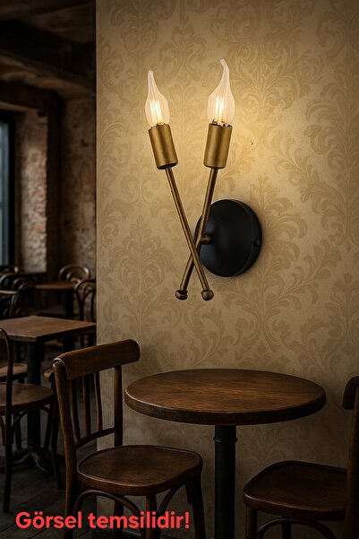 Bozyaka Aydınlatma Cruz Decorative Metal Modern Double Color Wall Sconce for ...