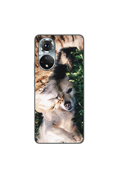 OEM Husa compatibila cu Honor 50 Silicon Gel Tpu Model Caine si Pisica