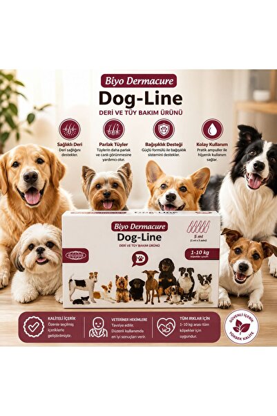 Biyoteknik Biyo-Dermacure Dog- Line 5 Ml 1-10Kg 1Ml5Adet