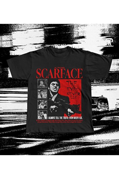 Grafftee Clothing Scarface 1983 štampana unisex majica prevelikog kroja