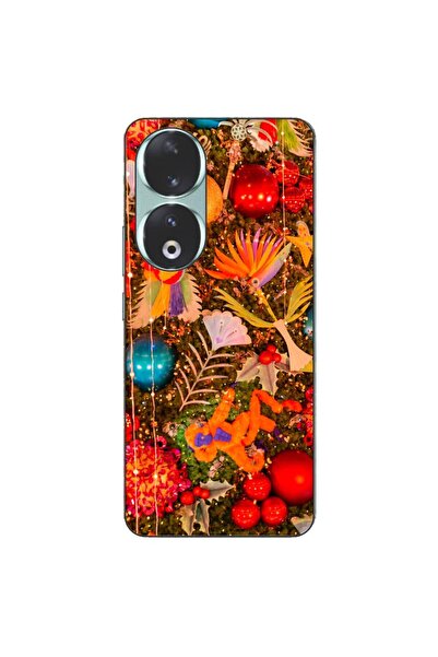 OEM Husa compatibila cu Honor 90 5G Silicon Gel Tpu Model Craciun Decor Brad ...