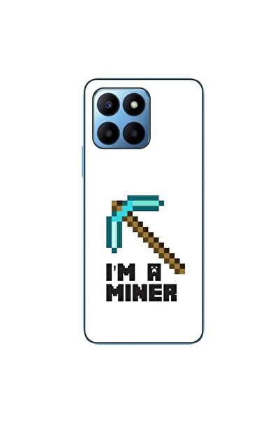 OEM Husa compatibila cu Honor 70 Lite Silicon Gel Tpu Model Minecraft Miner