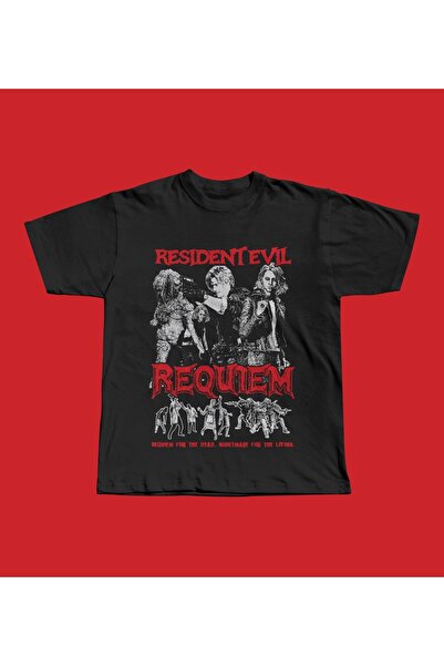 Grafftee Clothing Resident Evil Requiem štampana unisex majica prevelikog kroja