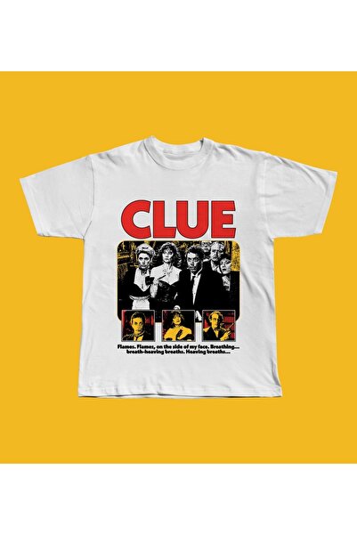Grafftee Clothing تي شيرت كبير الحجم مطبوع عليه فيلم Clue Movie للجنسين
