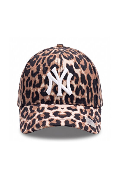 Tresore Pălărie cu model leopard brodat alb „New York Yankees” / Pălărie cu m...