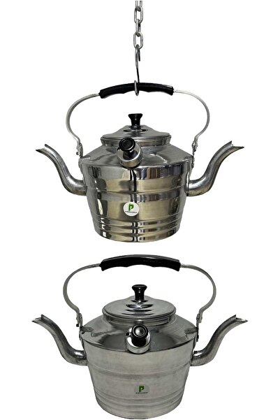 pratikoutdoor Çift Emzikli Çaydanlık, Kamp Çaydanlığı, Gara Çaydanlık Küçük Boy