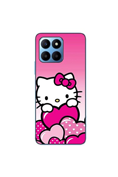 OEM Husa compatibila cu Honor X6 Silicon Gel Tpu Model Hello Kitty Pink Hearts
