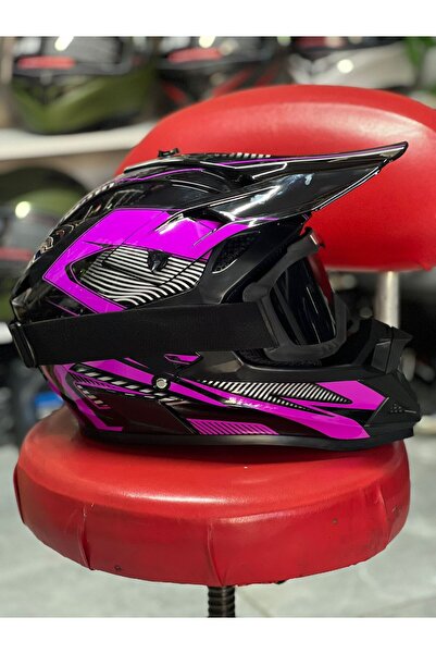 DOT enduro motor kaskı gözlük dahil