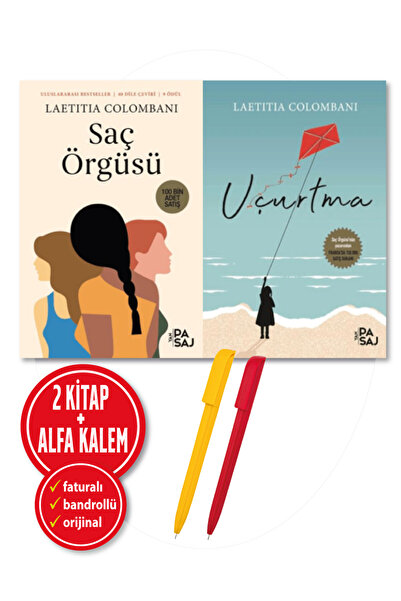 Yan Pasaj Yayınevi Alfa Kalem+Saç Örgüsü+Uçurtma+Laetitia Colombani 2 Kitap+Y...