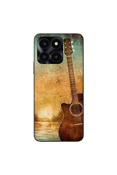 OEM Θήκη συμβατή με Honor X6a από σιλικόνη gel TPU με σχέδιο vintage κιθάρας