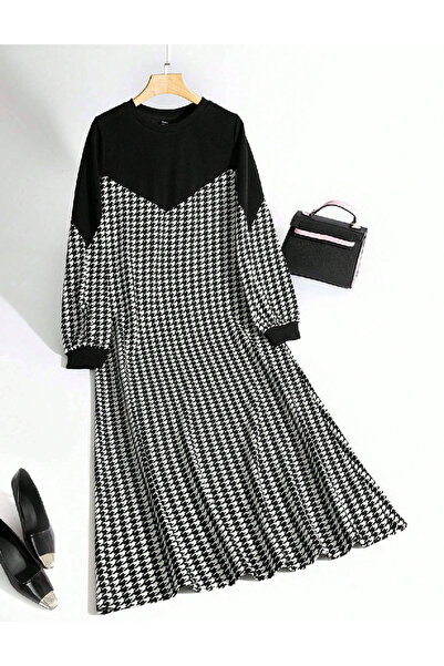 Evendi Rochie lunga, Alb/Negru