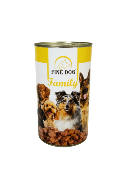 Fine Dog Hrană umedă pentru câini, cu carne de pasăre, 1240g