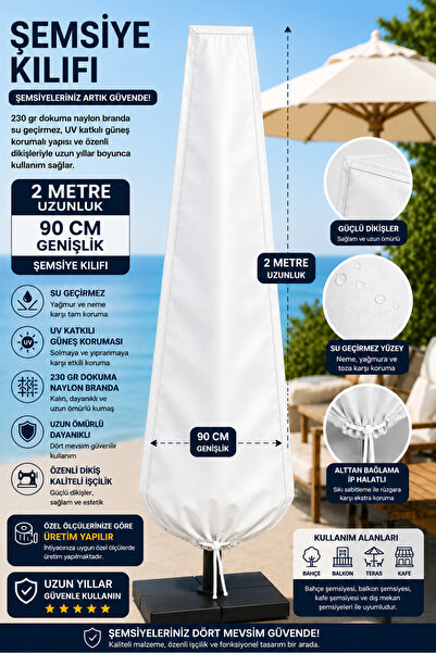 Branda Noktası Şemsiye Kılıfı Su Geçirmez 230 Gr Dokuma Naylon Branda UV Koru...