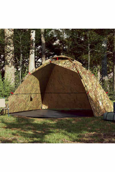 vidaxl Cort de pescuit pentru 4 persoane, camuflaj, setare rapida