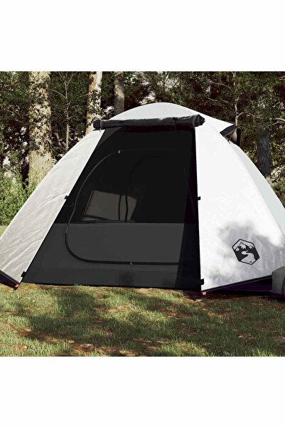 vidaxl 2-person white dome camping tent, opaque fabric, Waterproof